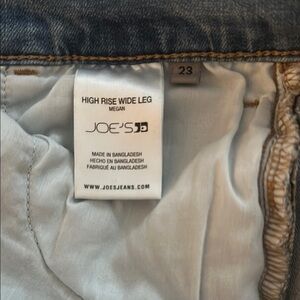 Joe's Jeans Blue High Rise Denim